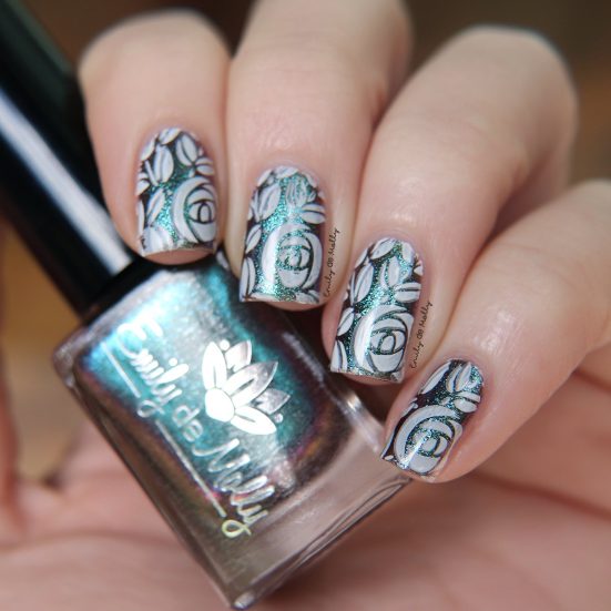 White – stamping polish – Emily de Molly